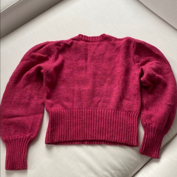 ARITZIA Wilfred Poesy Sweater | Size L | Electron Fuchsia | Wool Cashmere Blend - Picture 5 of 5